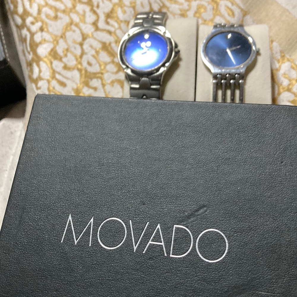 Blue face Vintage Movado watch